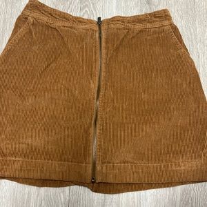 Zipper Mini Skirt